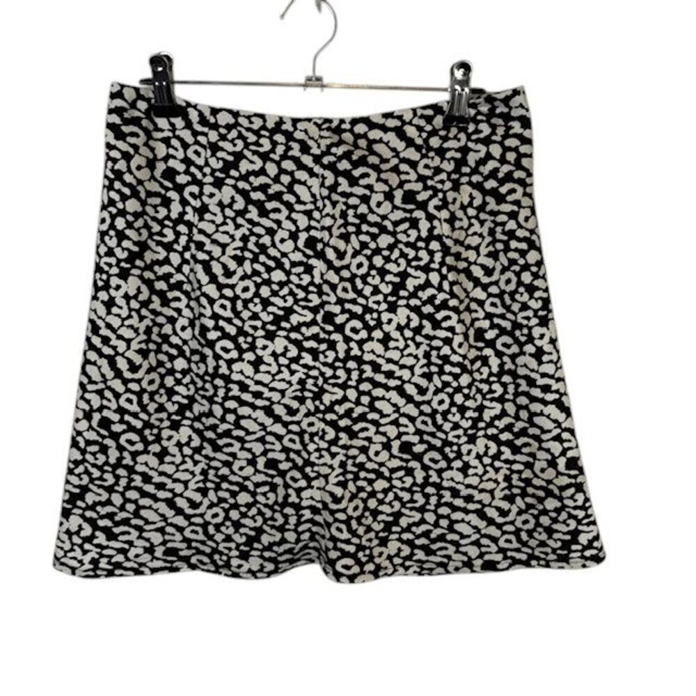 Princess Polly Midnight Wanderer Black and White Leopard Print Mini skirt Size 4